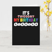 Carte Anniversaire mardi 2 février Jumeau Anniversaire 2 (Fleur jaune)