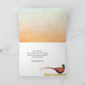 Carte Anniversaire Mari Ami Pheasant Jeu Oiseau (Intérieur)