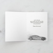 Carte Anniversaire Mari Ami Sport Voiture Automobile C (Intérieur)