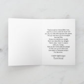 CARTE ANNIVERSAIRE - MARI - ARME - AIM - AMOUR (Intérieur)