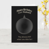 CARTE ANNIVERSAIRE - MARI - ARME - AIM - AMOUR (Fleur jaune)