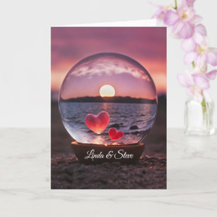 Carte Anniversaire mariage avec des noms personnalisés C