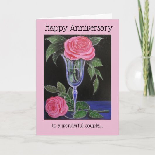 Carte Anniversaire mariage/Carte de voeux (Devant)