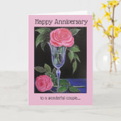 Carte Anniversaire mariage/Carte de voeux (Fleur jaune)