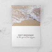 Carte Anniversaire mariage Coeurs de plage (Intérieur)