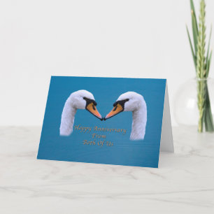 Carte Anniversaire, Mariage, De notre part à tous les de