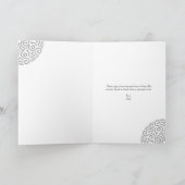 Carte Anniversaire Mariage en argent de la marine (Intérieur)