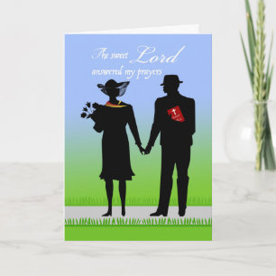 Carte Anniversaire mariage pour le mari, Thème chrétien