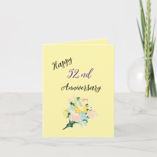 Carte Anniversaire mariage : Une histoire d'amour (Devant)