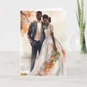 Carte Anniversaire mariage Valentine Couple Noir (Devant)