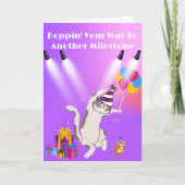 Carte Anniversaire marquant de Groovin' Cat (Devant)