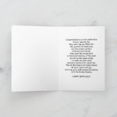 Carte Anniversaire, marraine, fleurs de cerisier, (Intérieur)