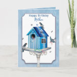 Carte Anniversaire Mère Birdhouse Victorian et Song Bird<br><div class="desc">Voir la même image ou similaire sur d'autres produits. Cherchez sur mon site,  Collections,  puis faites défiler vers le bas jusqu'à Maison d'oiseaux victorienne</div>