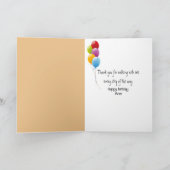 Carte Anniversaire Mère et Fille Marcher sur la plage (Intérieur)