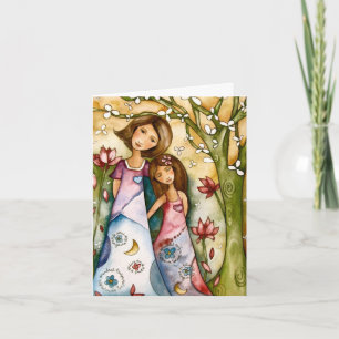 Carte Anniversaire - Mère & Fille