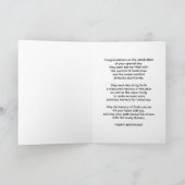 Carte Anniversaire, Mère, Fleur de tulipe dorée (Intérieur)