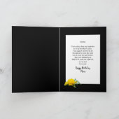 Carte Anniversaire, Mère, Rose Jaune dans le jardin (Intérieur)