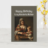 Carte Anniversaire Merveilleuse Mère Amour (Fleur jaune)