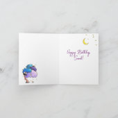 Carte Anniversaire Mignonne Nuit Illustré (Intérieur)