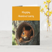 Carte Anniversaire Mignonne Nuts Amusants À propos de vo (Fleur jaune)