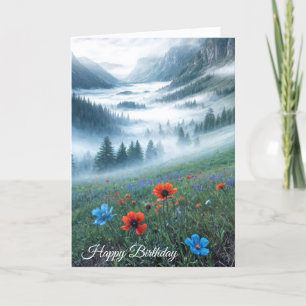 Carte Anniversaire Misty Mountain Valley