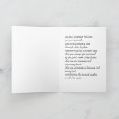 Carte Anniversaire moderne de baptême dans la salutation (Intérieur)