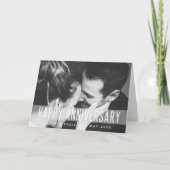 Carte Anniversaire moderne | Photo Love Happy Couples No (Devant)