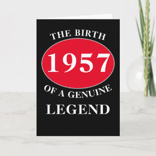 Carte Anniversaire Monogramme Ajouter Année Et Nom Rouge