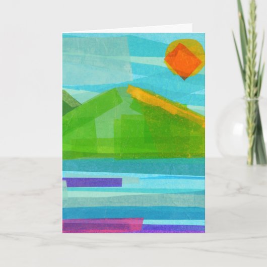 Carte Anniversaire Montagne avec message (Devant)