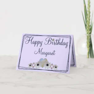 Carte Anniversaire Moonstone Daisies Fractées Bordure po