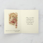 Carte Anniversaire Mort aimée Un Sacré Coeur Jésus (Intérieur)