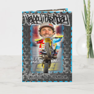 Carte Anniversaire Motorcross