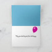 Carte Anniversaire Mouette mangeant un cône de crème gla (Intérieur)