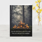 Carte Anniversaire Mystique inspiré par Wicca Pagan (Fleur jaune)