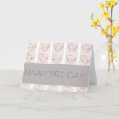 CARTE ANNIVERSAIRE NAPPY ! (Fleur jaune)