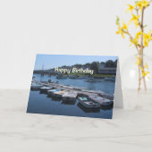 Carte Anniversaire nautique (Fleur jaune)