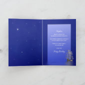 Carte Anniversaire, Nephew, Bateau avec voiles, Nuit (Intérieur)