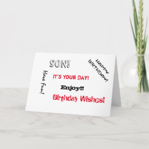 Carte Anniversaire, Nephew, des mots pour un père.
