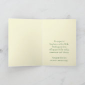 Carte Anniversaire Nephew et Femme Rose Jaune (Intérieur)