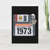 Carte Anniversaire nerd 1973 (Devant)