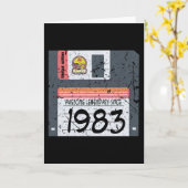 Carte Anniversaire nerd 1983 (Fleur jaune)