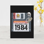 Carte Anniversaire nerd 1984 (Fleur jaune)