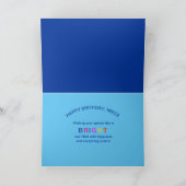 Carte Anniversaire, NIECE, Groupe Dragon Kaleidoscope (Intérieur)