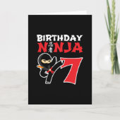 Carte Anniversaire Ninja (Devant)