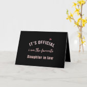 Carte Anniversaire Noël de la belle-fille de Mor (Fleur jaune)