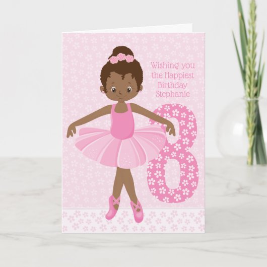 Carte Anniversaire noir Ballerina Anniversaire (Devant)
