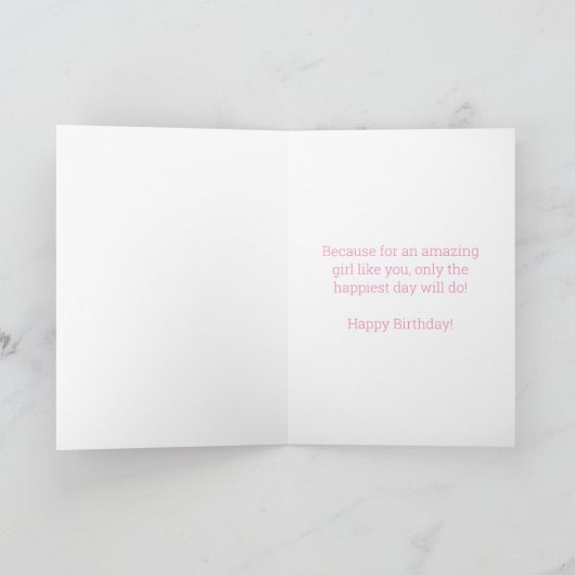 Carte Anniversaire noir Ballerina Anniversaire (Intérieur)