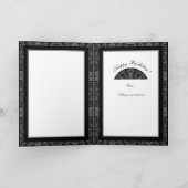 Carte Anniversaire noir en dentelle céramique (Intérieur)