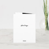 Carte Anniversaire noir et blanc des couples afro-améric (Dos)