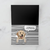 Carte Anniversaire noir et blanc rayures (Intérieur)